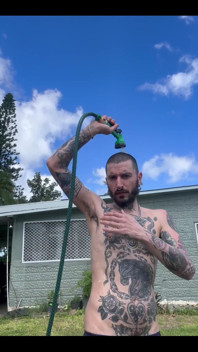 Uploaded Again with a Different Caption: Shower in the Garden. You Need to Comply with the Rules