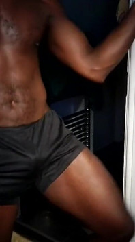 Wearing My Black Box Shorts, with a Surprise Revealed Towards the End.