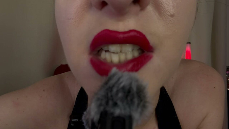 Skinny_lady69: Mouth Sounds, Wet Swallows &amp; Bubblegum Control Goddess Asmr / Chewing Fetish