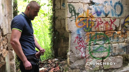 Raw French Bad boys: Nick knullade barbacka utomhus av hetero pojke Orkan