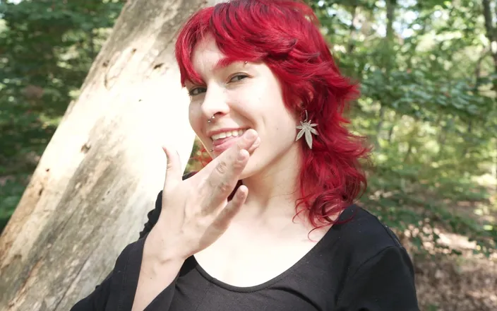 Cedric and Sofi: Public Forest Fuck - Hot Redhead Deepthroats Huge Cock in the...
