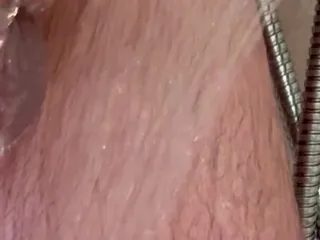 Puck and pussy: Shaving His Big Dick