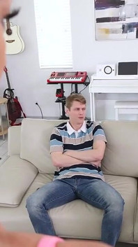 Powerful MILF Tricks Dumb Stepsons Into Fucking Her Little Holes for a Position in Her Company
