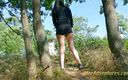 Pee Adventures: Xixi no meu short em pé em uma pequena floresta