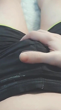 Jerking off in Shorts - Large Dried Stains of Cum All Over My Body