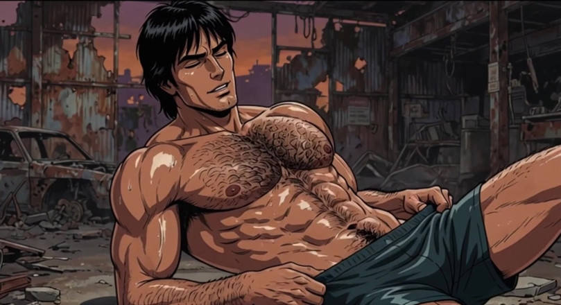 Erotic Man: Animación de hombres sudorosos calientes