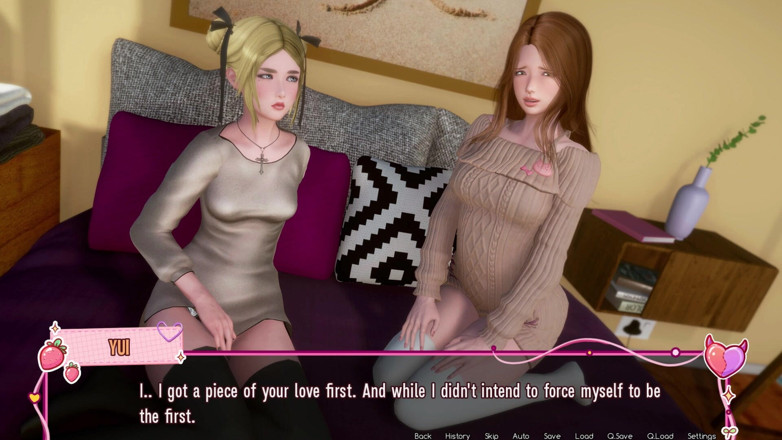 3D Cartoon Porn: Murmur 38 - Sophie ve Yui adam ile öğretmen Helen'in yatağında üçlü seks yapmaya çalışır