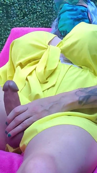 Rikki Ocean's Oiled Cock and Balls Make Thick Gooey Cream