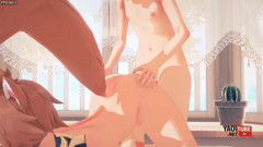 Genshin Impact Yaoi - Heizou X Gorou Doggy Style thumbnail
