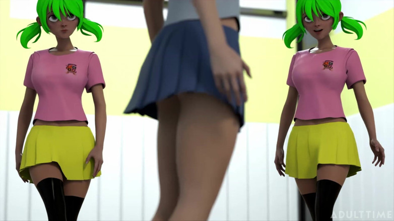 Hentai Sex School: Hentai Sex School, épisode 3 - une étudiante de hentai mange la chatte parfaite...