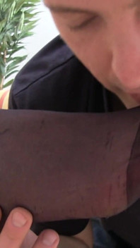 Redhead Madame Nylon Toe Sucking