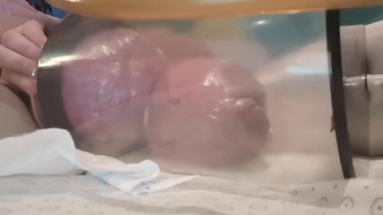 Monster_Meat_: Pumping in my biggest tube 2 stage size 5x6x12 inches