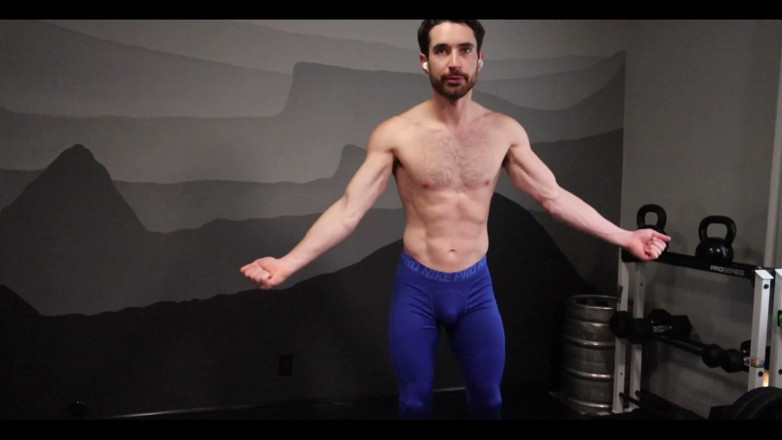 Jay Stroke: Post Workout Strip and Flex and Show off Then Get...