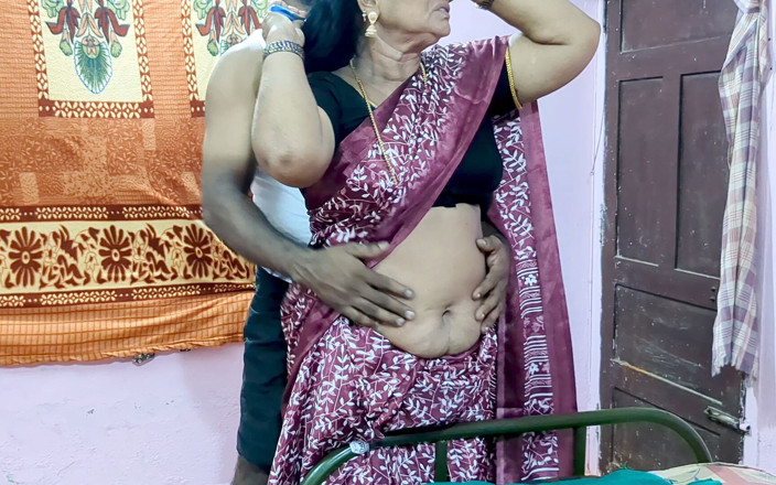 Mathvan: Desi Stepmom's Navel Seduction &amp; Raw Passionate Overflowing Creampie