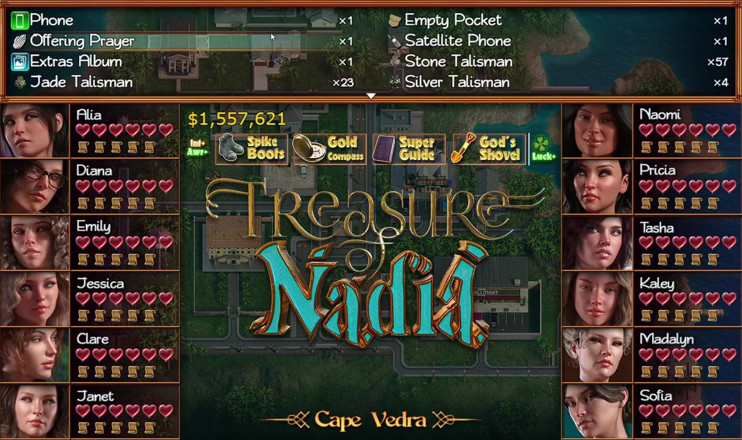LewdArcade: Schat van Nadia Booty calls seksspel [deel 01] naaktspel [18+] pornogame