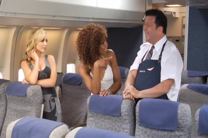 Sunny Lane: Sunny Lane flight attendant cocksucking!