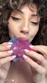 Waffles Asmr Mouth Bunyi Tingles Meludah Fetish Bunyi