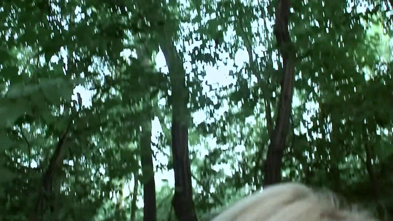 Emma Gold: Milf fucked outdoor in the Forest