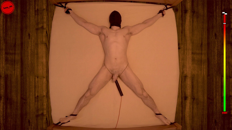 Tommy_1995: Edged to Insanity - 20 min restrained chastity vibrator prostate edging