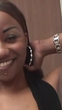 Ebony Amateur MILF Takes White Cock and Facial