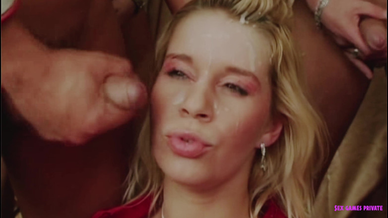 Czech Pornzone: Český gangbang se sexy prsatou reportérkou