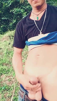 Masturbating Outdoors