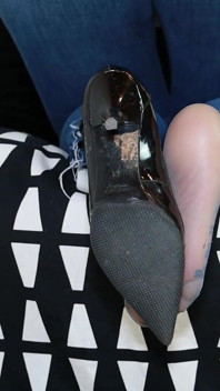 High Heels and Grey Stockings