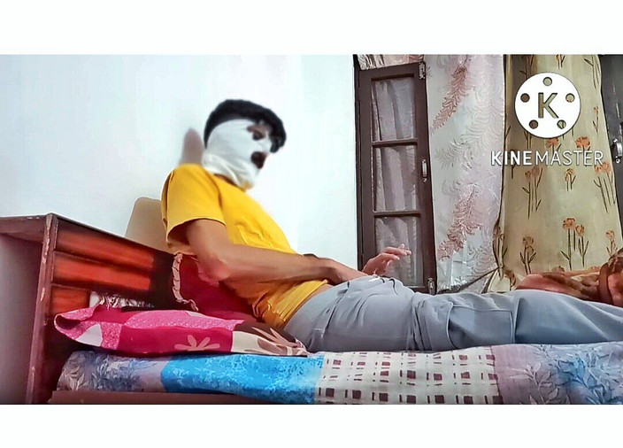 Desi__Panda: Indyjski prosty chłopak wielki kutas masturbacja