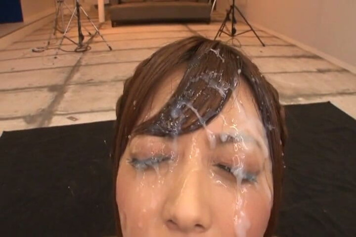 Javmango: Haruki Sato's Ultimate Bukkake Festival - Stunning F-cup Beauty Takes on...