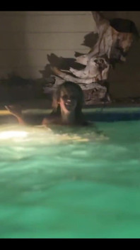Between Two Days of Shooting I Got to Spend the Night Playing in a Warm Las Vegas Pool and Sipping a Daiquiri
