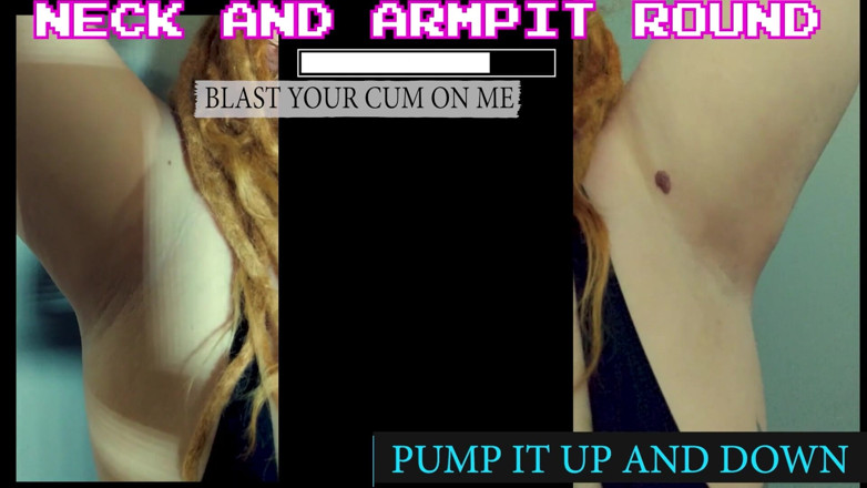 Campsissyboi: The jerk off to my neck armpits and boobies game...