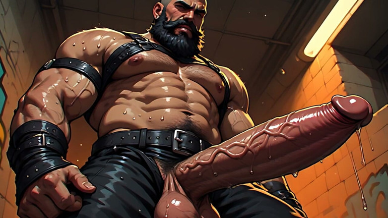 Erotic Man: Kinky Leather Bulls Art