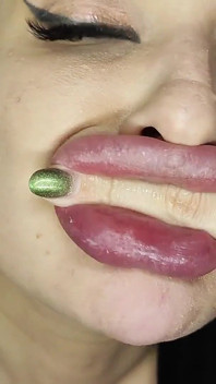 Lip Smelling JOI with Cum Countdown