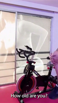 Hot Latina Trainer Jumps on Her Clients Cock