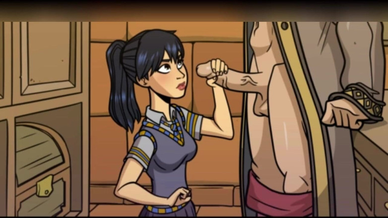 3DXXXTEEN2 Cartoon: Bradavice vstupuje do éry kouření. 3D porno kreslený sex