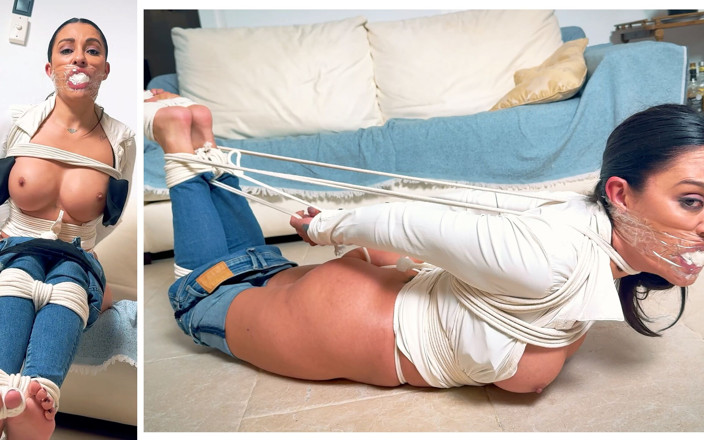 Latina Fetish: Lola Lu op nieuwsgierige stiefmoeder vindt bondagefoto's op de laptop...