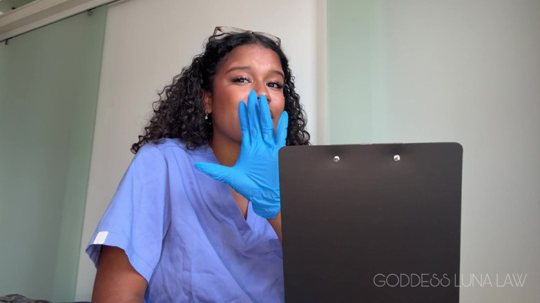 Goddess Luna Law: Micropenis Diagnosis Ebony Nurse Goddess Luna Law Turns Your Check-up...