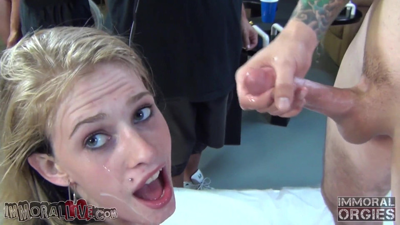 Immoral Live: It's an all female gang bang slumber party that only...