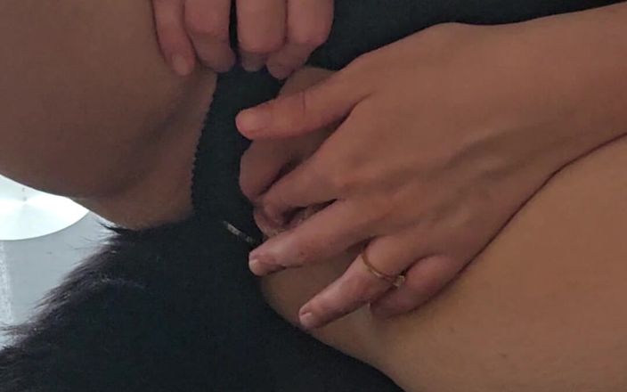 French Julia: Horny Pussy Fucks and Swallows Cum