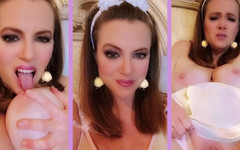 Nikki Nevada: Seksowny wielkanocny króliczek nikki masturbacja i szarpnięcie zachęty