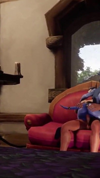 Elf en Draenei pornoster seksfotoshoot | Warcraft porno-parodie