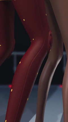 Sci-Fi elevator. Hot 3d dick-girl fucks sexy black tranny in a space station thumbnail