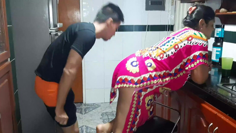 Aly: Tasting My Stepmother's Rich Pussy in the Kitchen