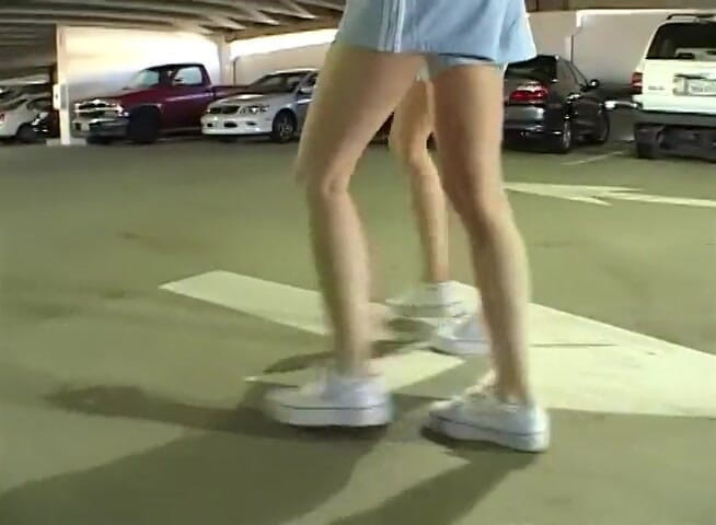 Content Candy: Two luscious teens sharing a hard cock