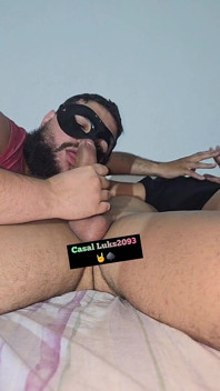 Drooling Cock Dripping Like Never Before in the Cuckold's Mouth