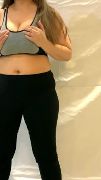 Solo Female Masturbation During Yoga Session Break