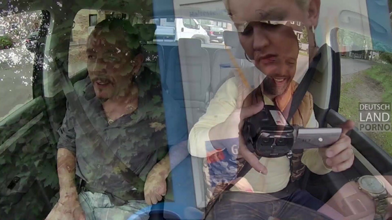 German Porn: Cathy dan diether lagi asik menguji shock absorber dari mobil...