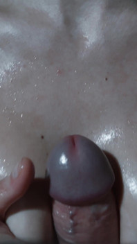 I Get on My Knees and Fuck His Cock with My Oiled Tits