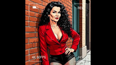 Octopussy Lovers Club: Casting för en 40-årig sexig slampa. Tecknad serie. MILF svarta strumpor