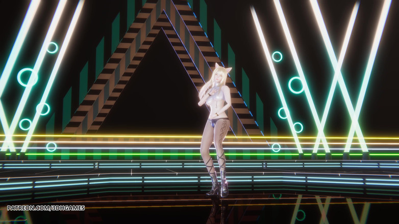 3D-Hentai Games: [ммд] Everglow - bon bon chocolat ahri сексуальний стриптиз 4k 60fps